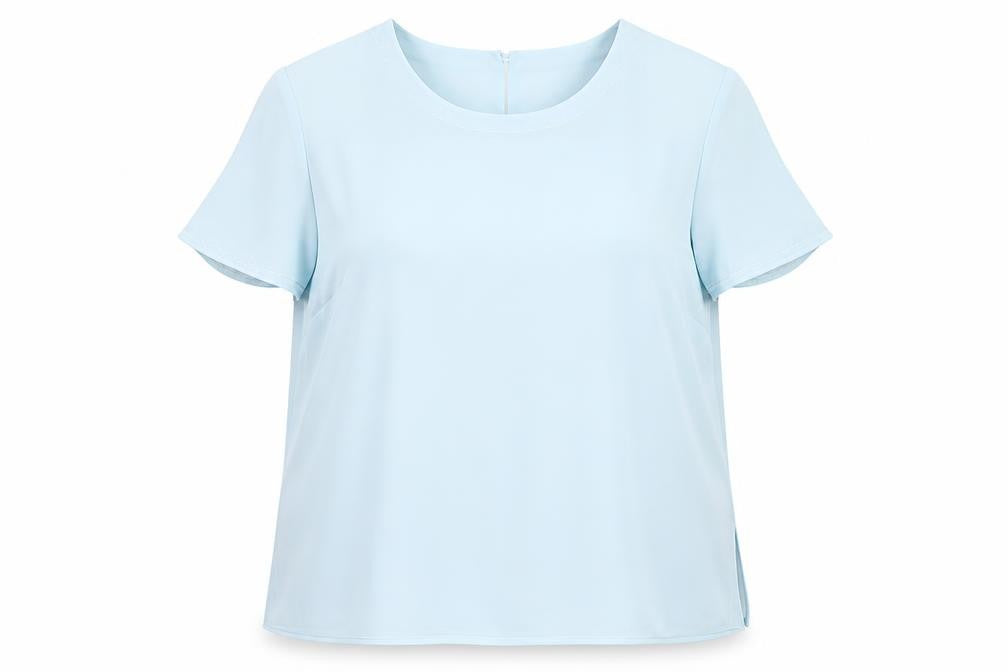 Gold Womens Blue   Basic Blouse Size 18