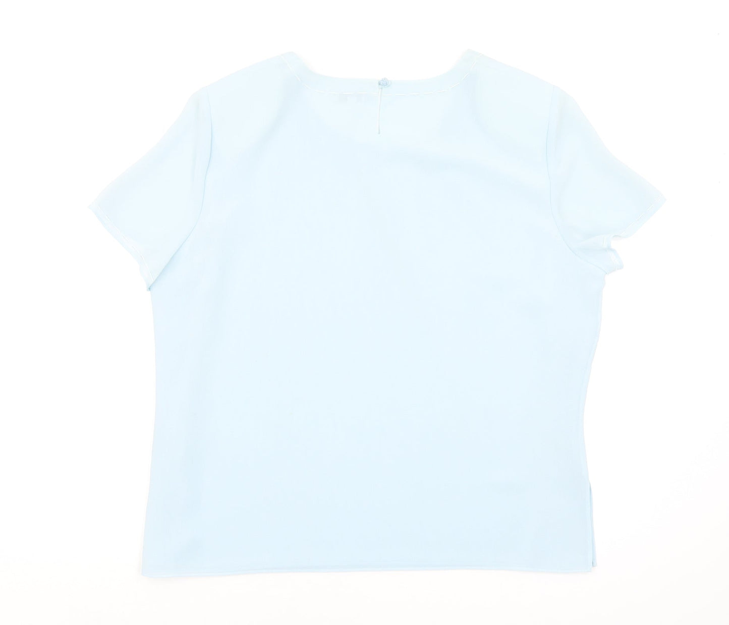 Gold Womens Blue   Basic Blouse Size 18
