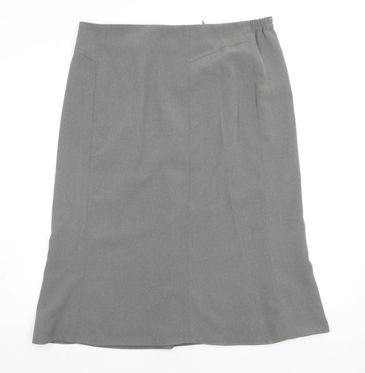 habella Womens Grey   Flare Skirt Size 18