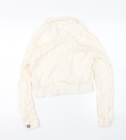Miss Selfridge Womens White   Basic Button-Up Size 10