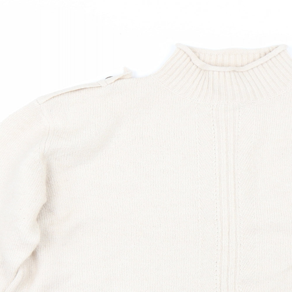 Warehouse Womens Beige   Pullover Jumper Size 10