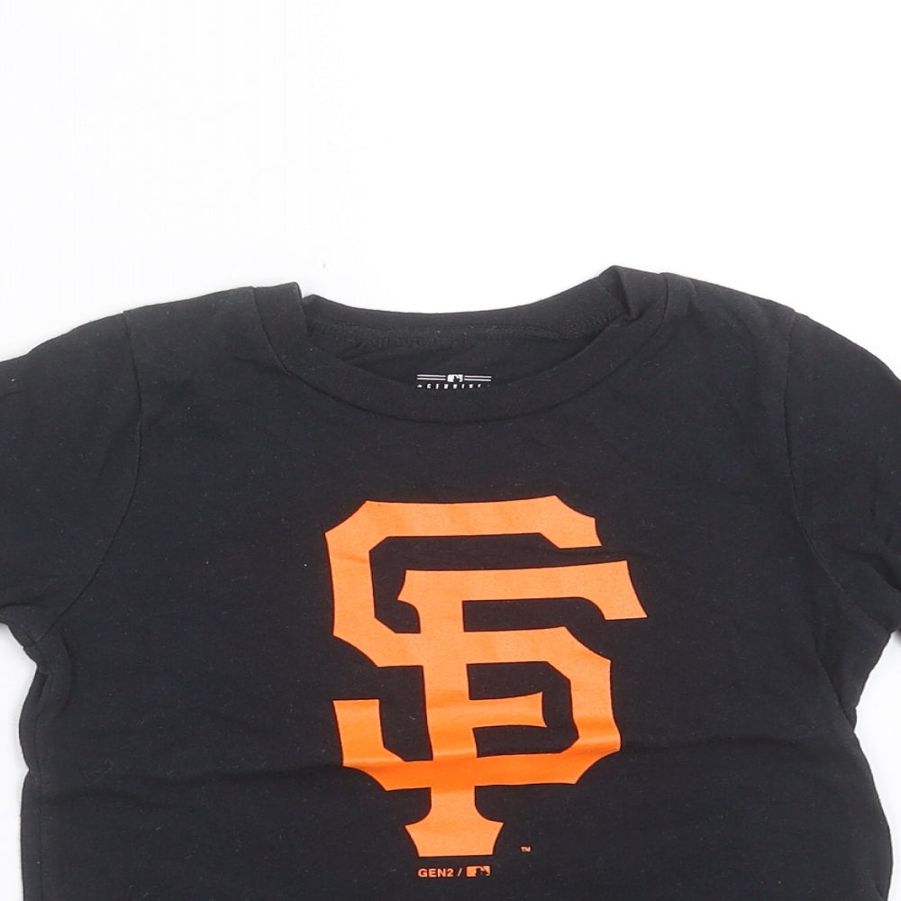 Genuine Merchandise Boys Black   Basic T-Shirt Size 3 Years