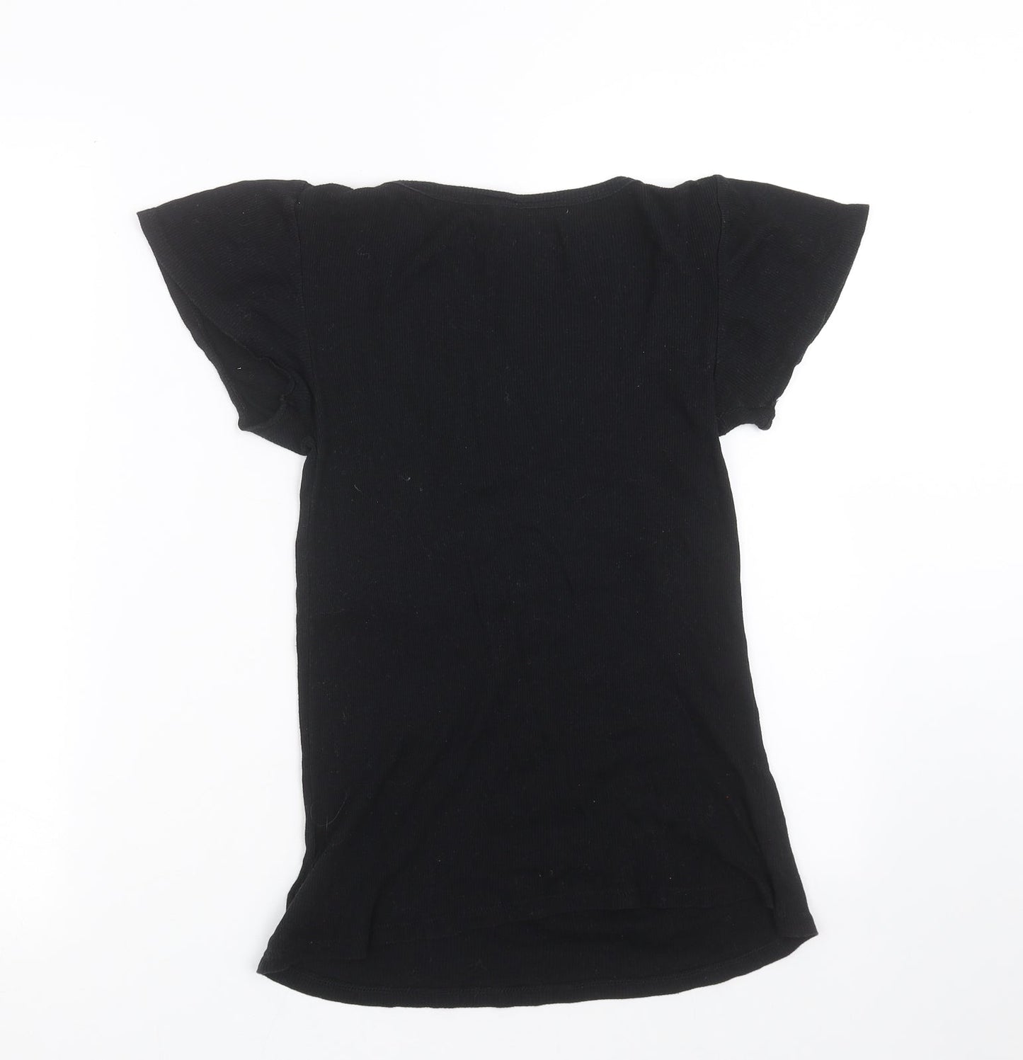 secret possessions Womens Black Solid  Top Pyjama Top Size 12