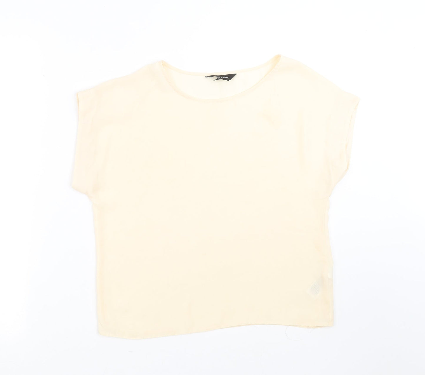 New Look Womens Beige   Basic Blouse Size 10