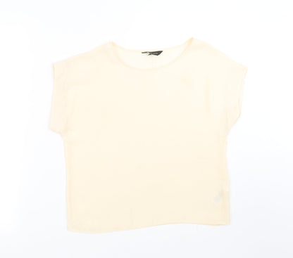 New Look Womens Beige   Basic Blouse Size 10