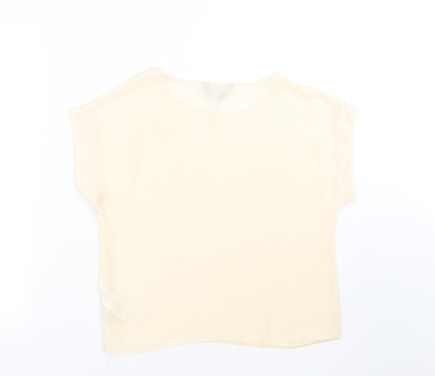 New Look Womens Beige   Basic Blouse Size 10