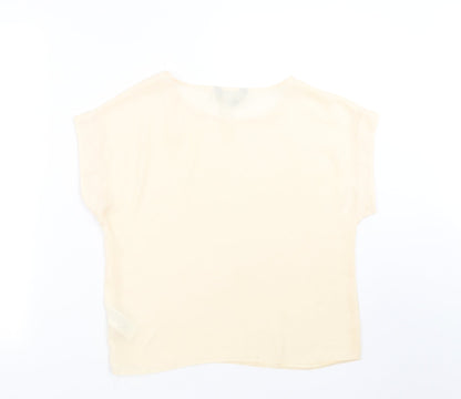New Look Womens Beige   Basic Blouse Size 10