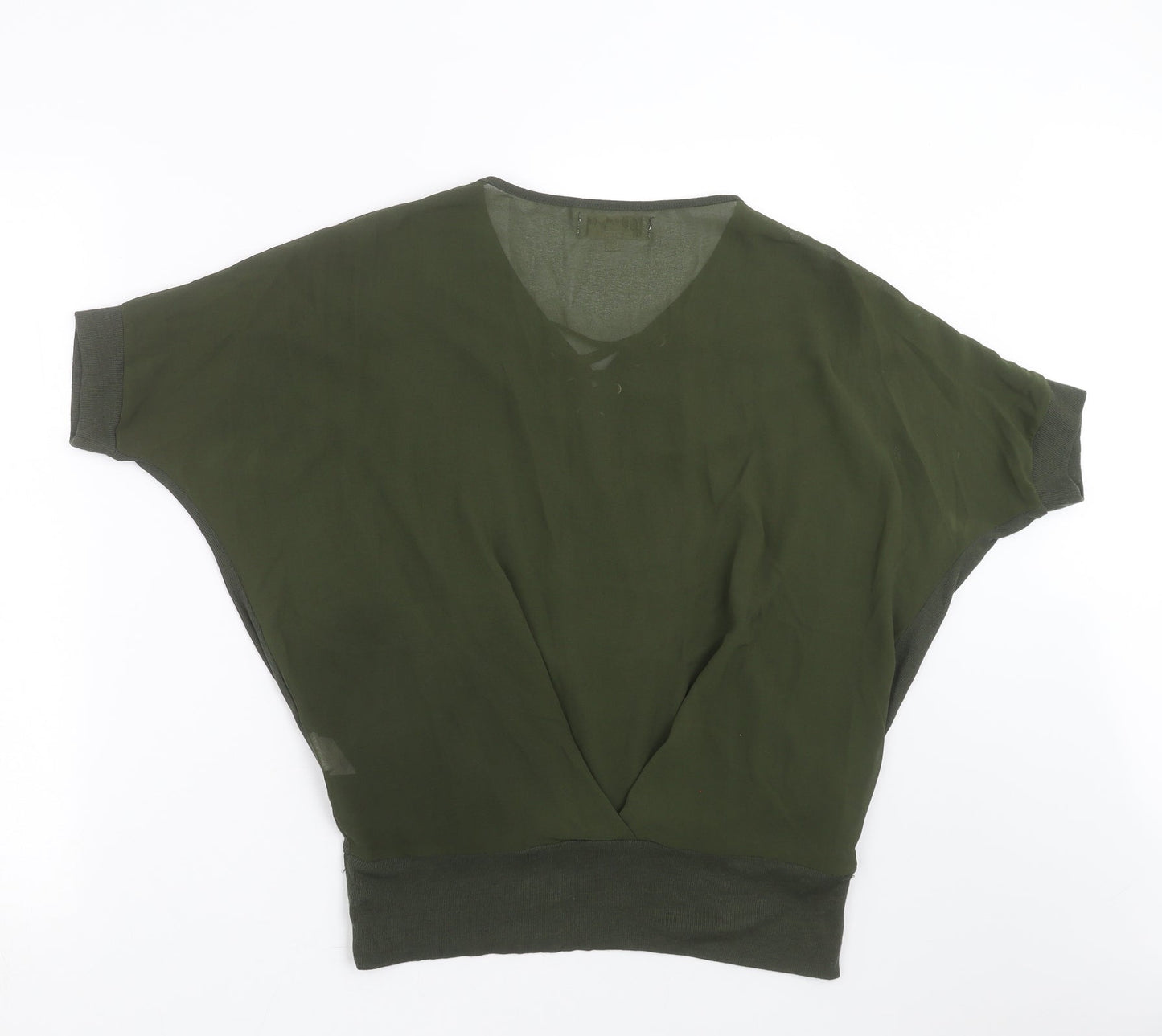 Voulez-Vous Womens Green   Basic Blouse Size S