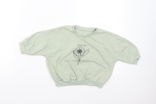 Matalan Baby Green   Pullover Jumper Size 18-24 Months  - Spring Time