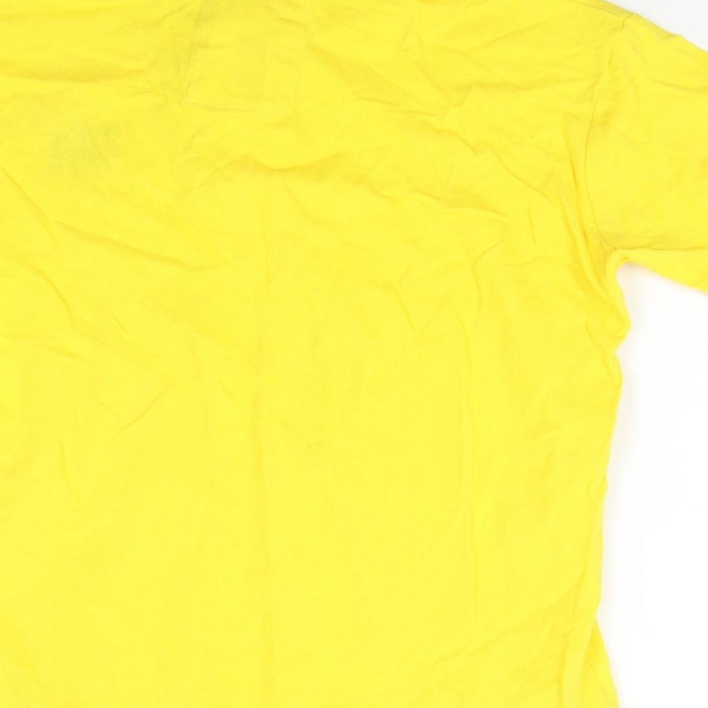 Soul Star Mens Yellow    Polo Size L