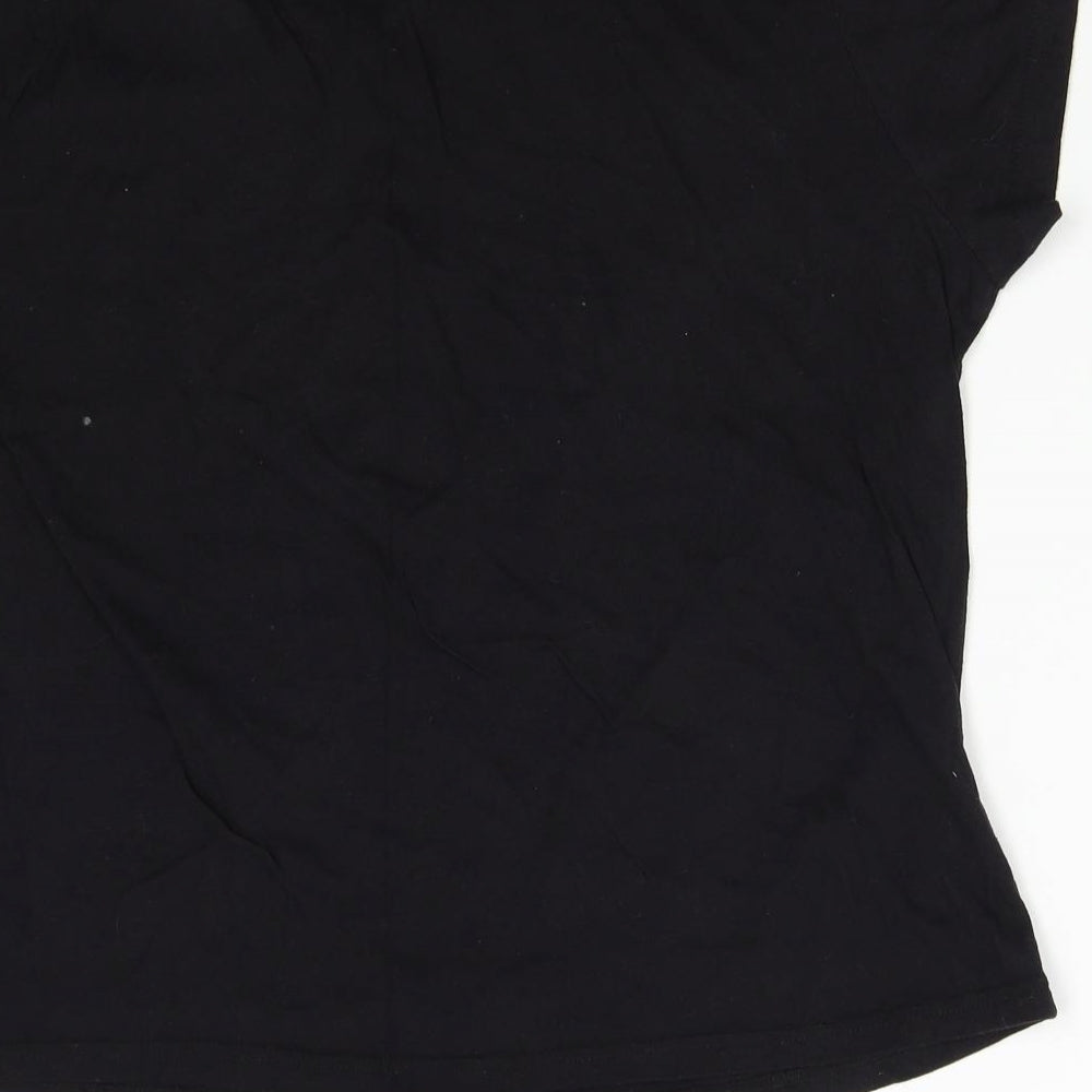 Studio Womens Black Solid  Top Pyjama Top Size L  - Gin