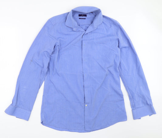 NEXT Mens Blue    Button-Up Size 16
