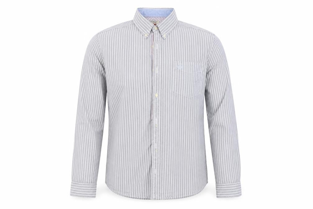 NEXT Mens Blue Striped   Button-Up Size L
