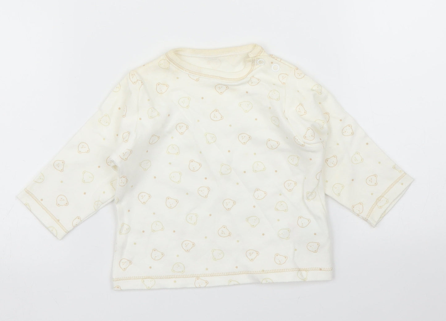 Mothercare Baby Beige   Basic T-Shirt Size 3-6 Months