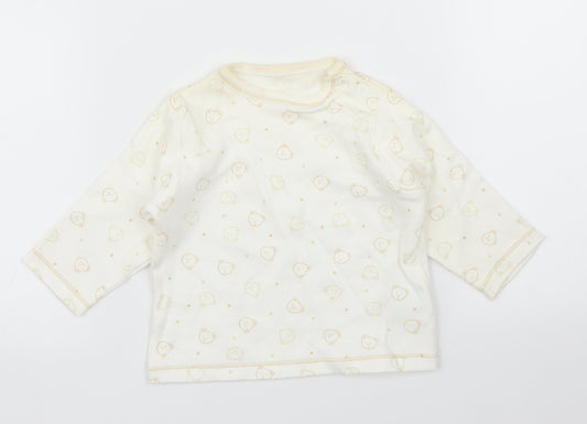 Mothercare Baby Beige   Basic T-Shirt Size 3-6 Months