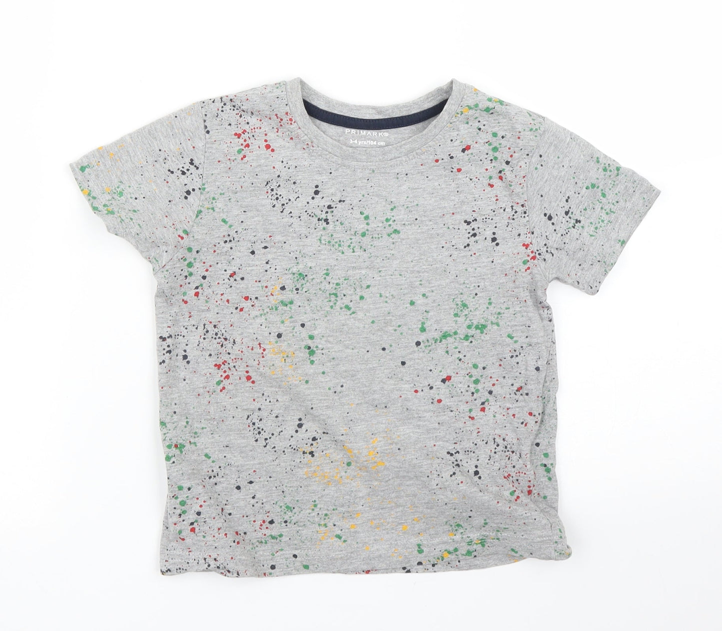 Primark Boys Grey   Basic T-Shirt Size 3 Years