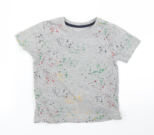Primark Boys Grey   Basic T-Shirt Size 3 Years