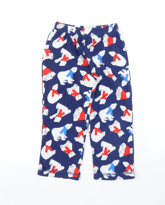 George Girls Blue Solid  Capri Pyjama Pants Size 4 Years