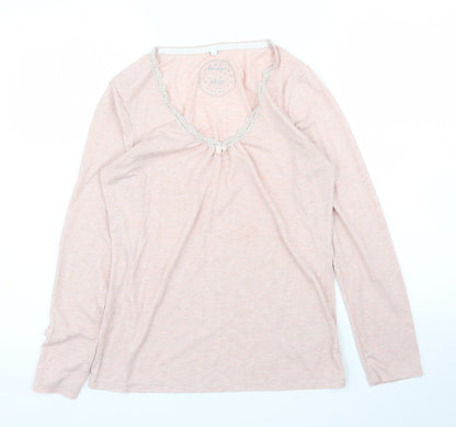 Preloved Debenhams Womens Pink   Basic T-Shirt Size 10 - Front