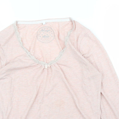 Preloved Debenhams Womens Pink   Basic T-Shirt Size 10 - Detail