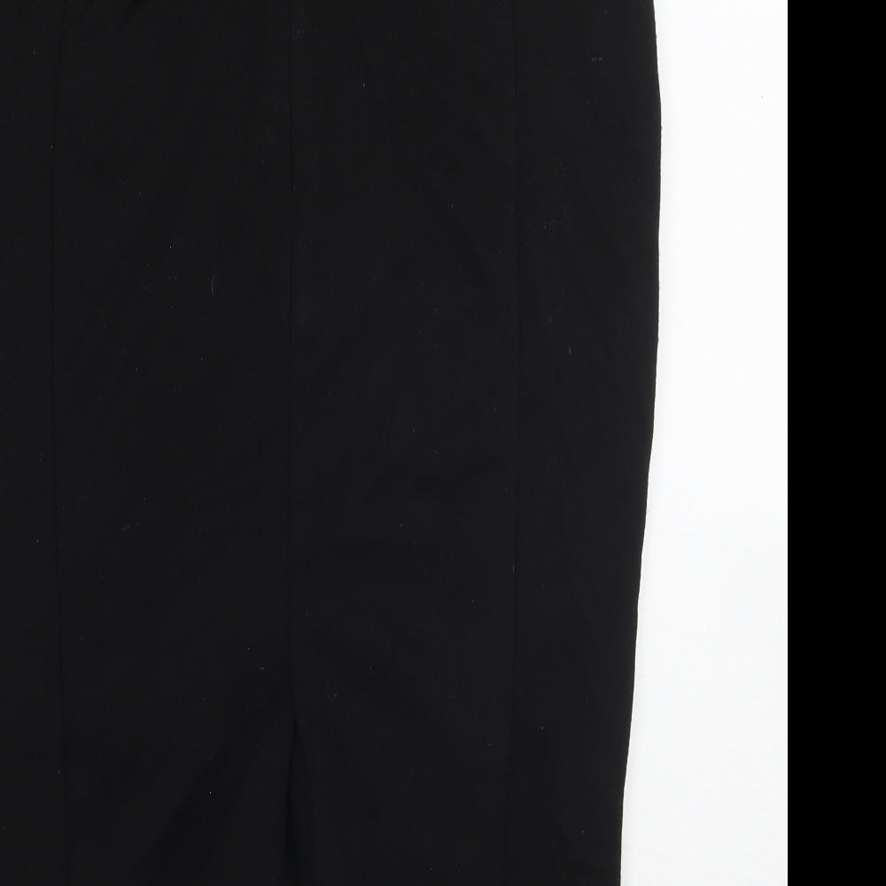 Definitions Womens Black   A-Line Skirt Size 10