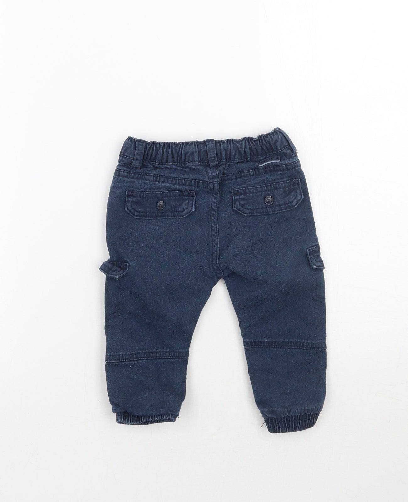 Mayoral Boys Blue   Cargo Trousers Size 9 Months