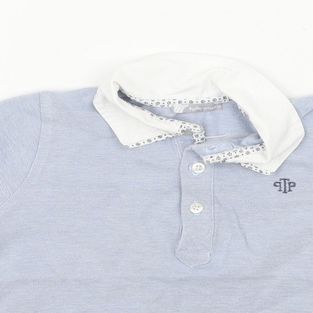 Tutto Piccolo Boys Blue   Basic Polo Size 3 Years