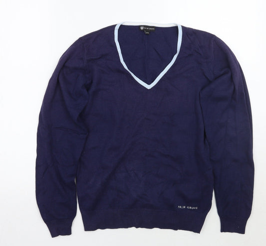 Palm Grove Womens Blue   Pullover Jumper Size 10