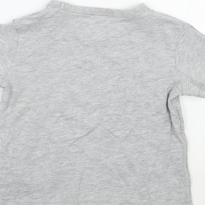 H&M Girls Grey   Basic T-Shirt Size 3 Years