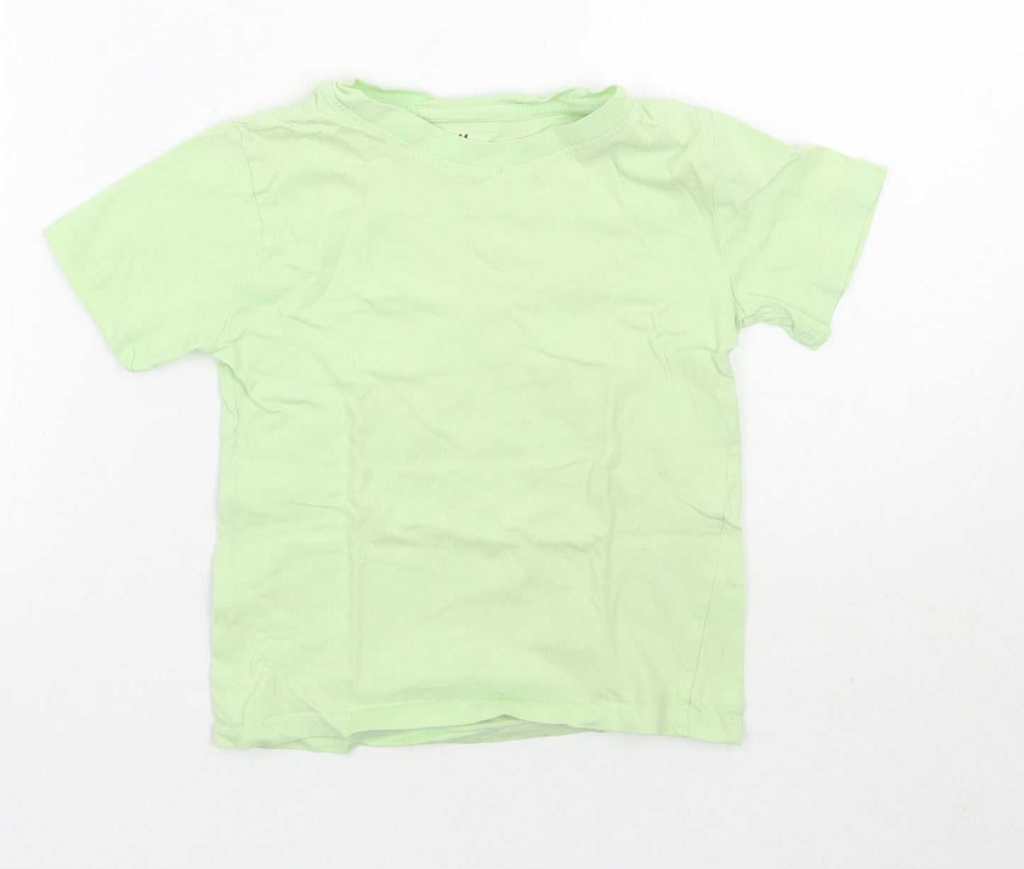 H&M Boys Green   Basic T-Shirt Size 5 Years