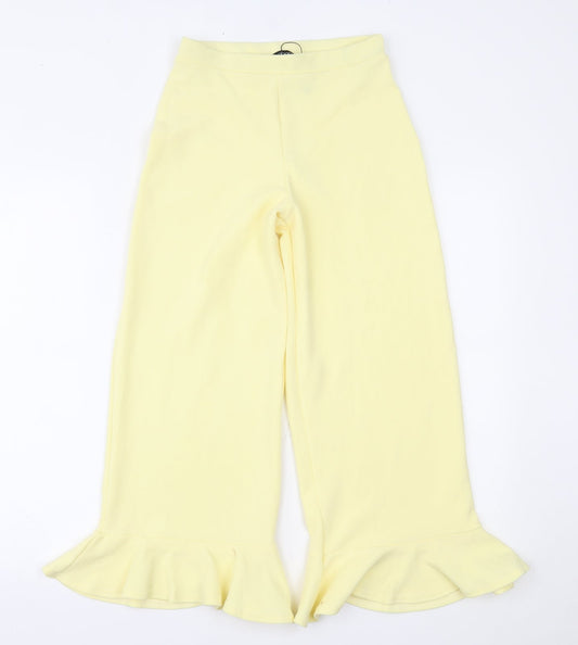 Boohoo Womens Yellow   Trousers  Size 6 L23 in