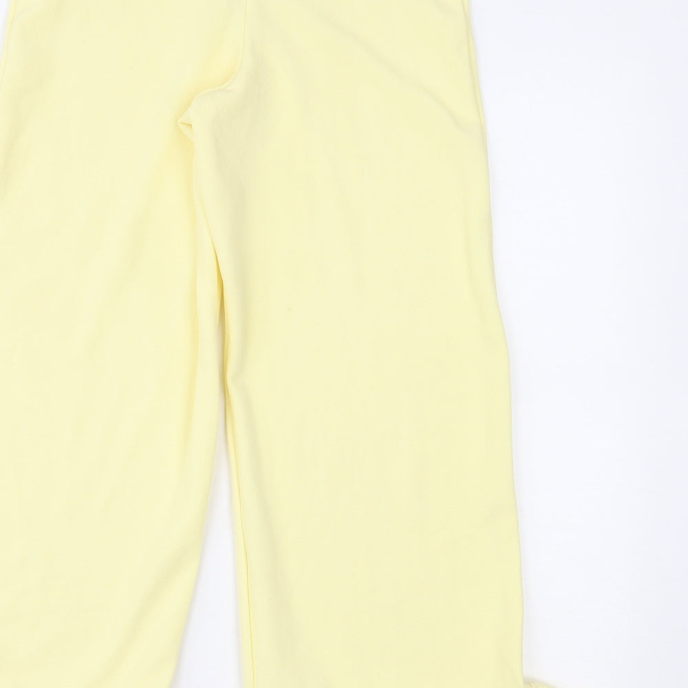 Boohoo Womens Yellow   Trousers  Size 6 L23 in