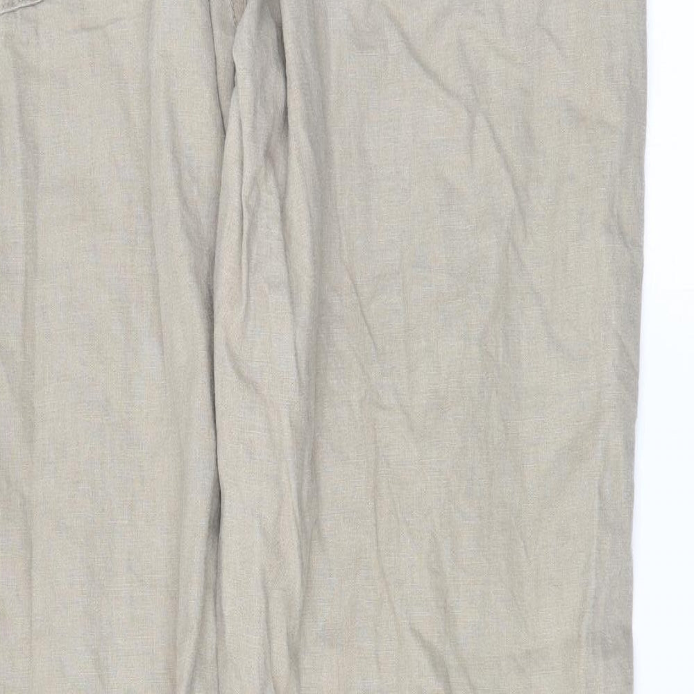 Denim & Co. Womens Beige   Trousers  Size 36 L32 in