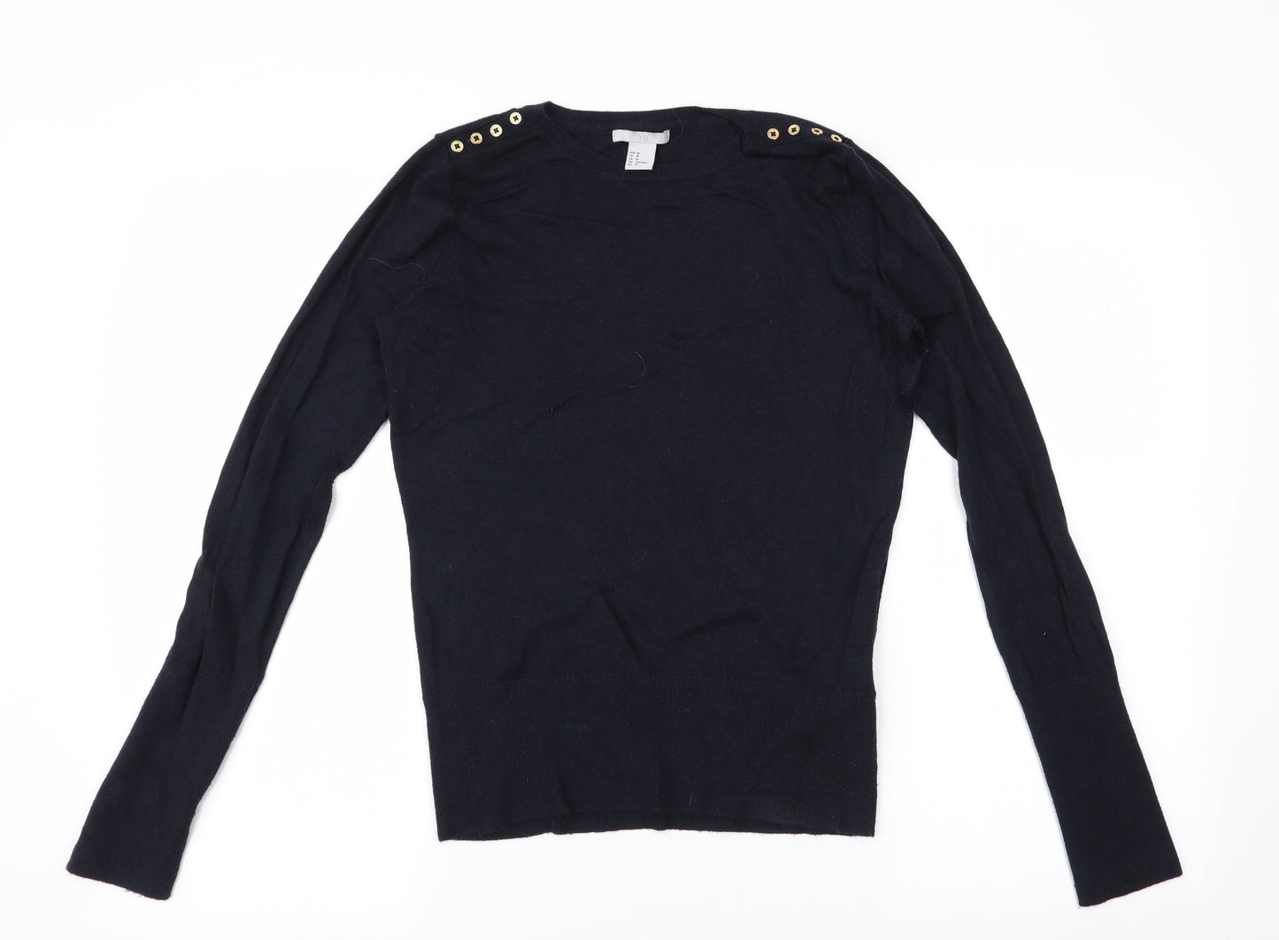 H&M Womens Black   Pullover Jumper Size M