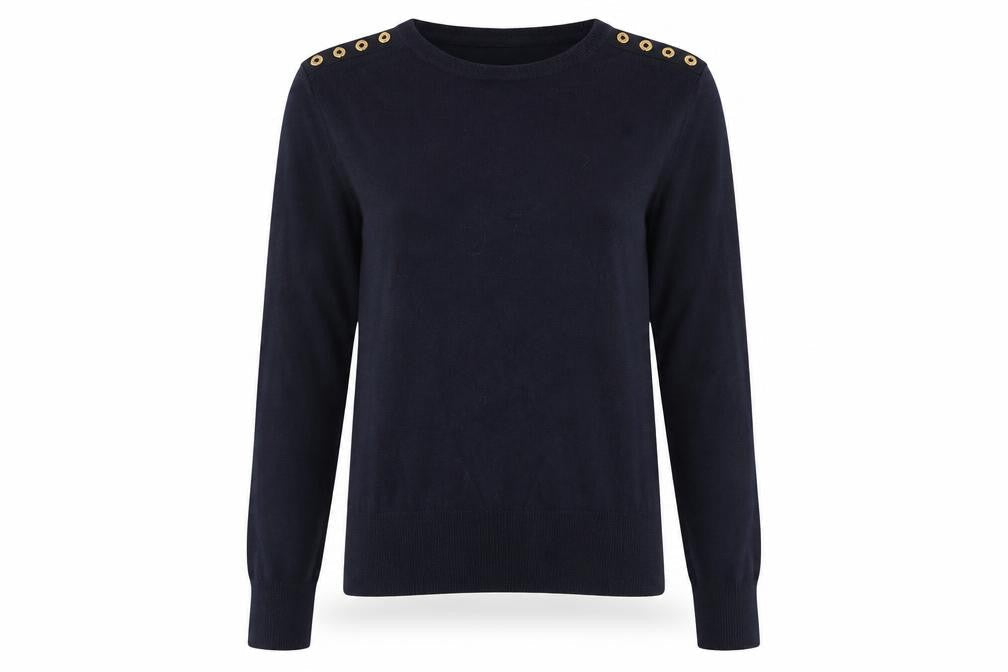 H&M Womens Black   Pullover Jumper Size M