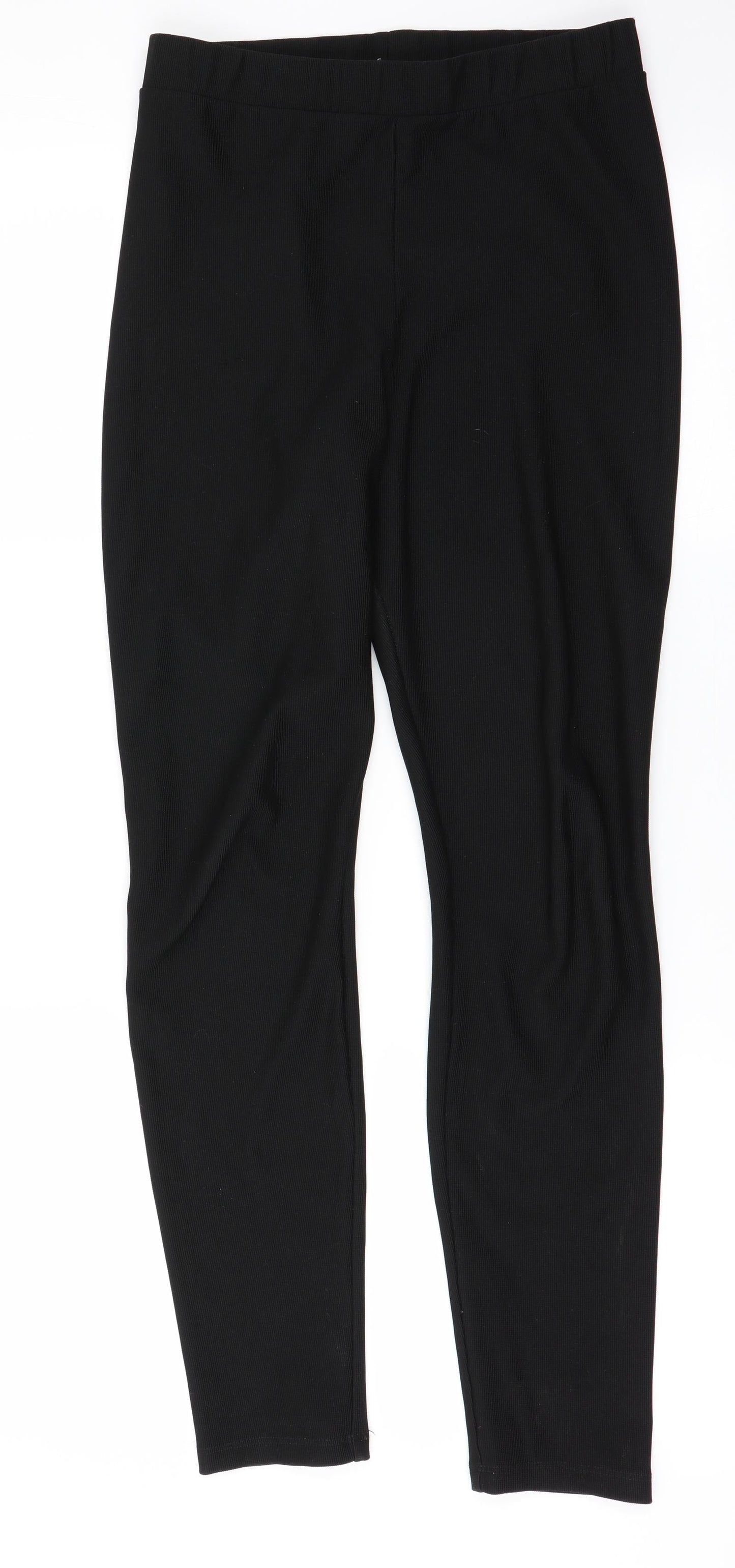 H&M Womens Black   Trousers  Size S L28 in