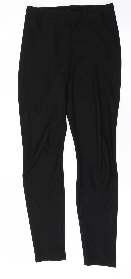 H&M Womens Black   Trousers  Size S L28 in