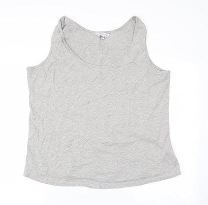 Preloved Capsule Womens Grey   Basic Tank Size 22 - Front