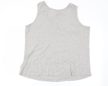 Preloved Capsule Womens Grey   Basic Tank Size 22 - Back