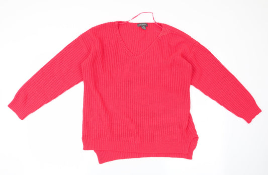 Primark Womens Red   Pullover Jumper Size S