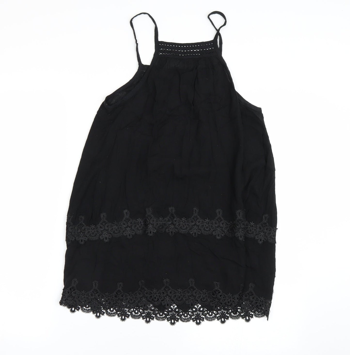 Miss Selfridge Womens Black   Basic Tank Size 8