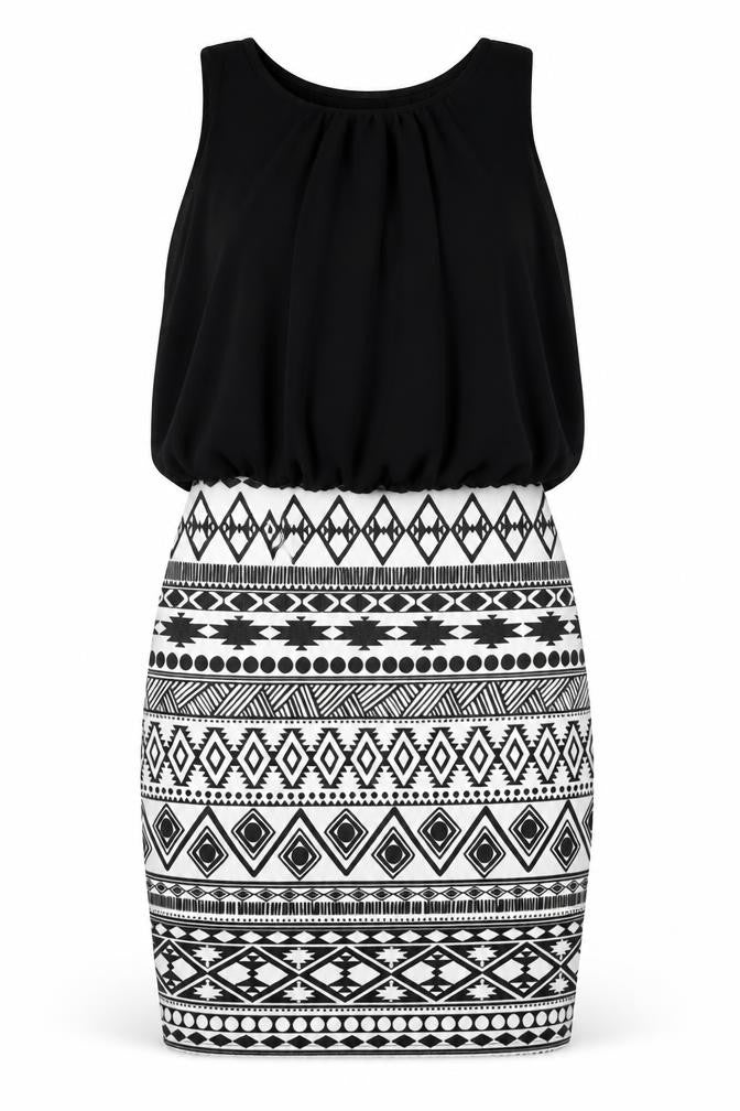 Love Womens Black Geometric  Bodycon  Size M
