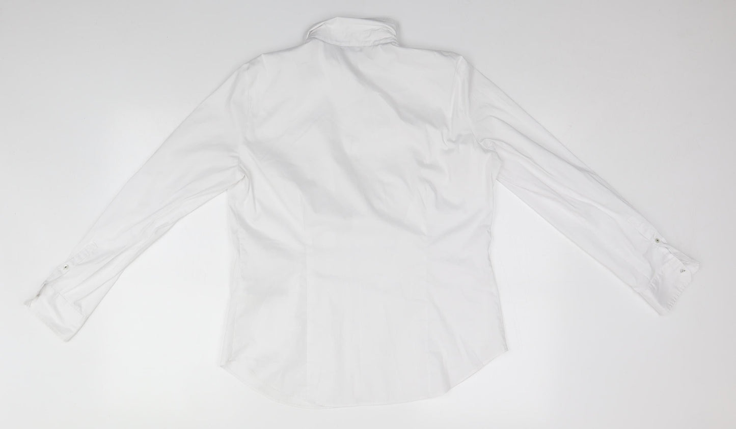 Marks and Spencer Mens White    Button-Up Size 14