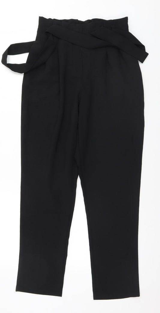 Cerise Blue Womens Black   Trousers  Size M L28 in