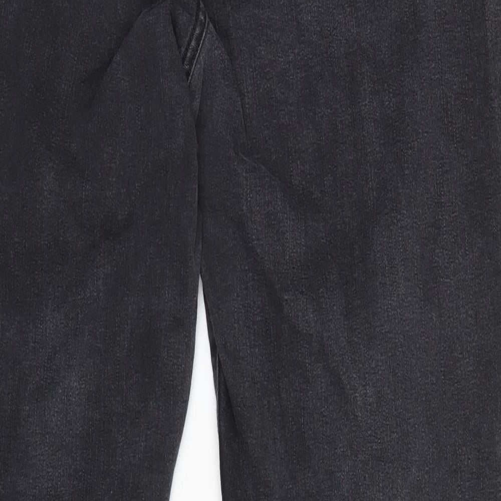 Preworn Womens Grey   Straight Jeans Size 12 L30 in