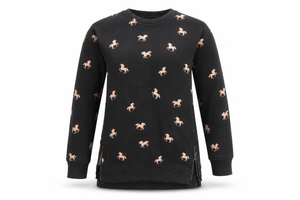 NEXT Womens Brown Animal Print  Pullover Jumper Size 8  - Unicorns
