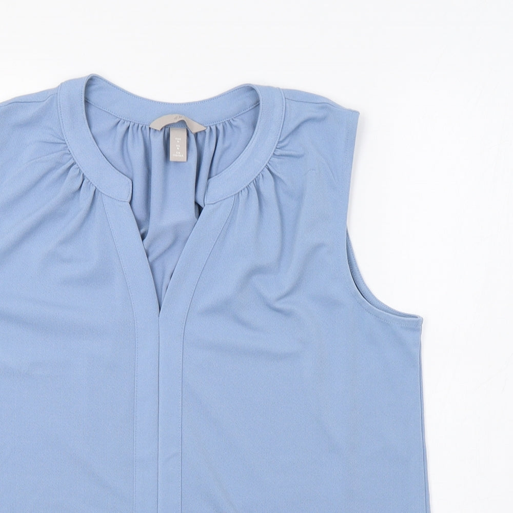 H&M Womens Blue   Basic Blouse Size M