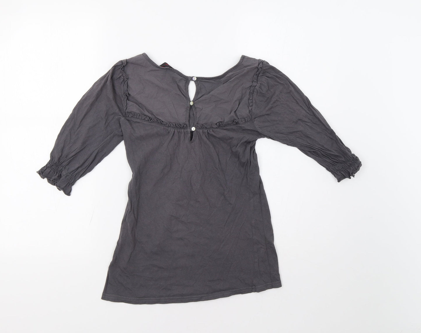 Miss Selfridge Womens Grey   Basic Blouse Size 8