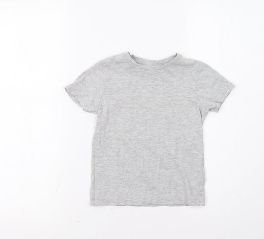 M&S Girls Grey   Basic Polo Size 3-4 Years