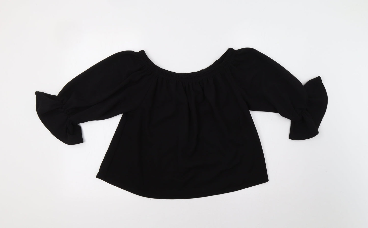 Glamour Babe Womens Black   Basic Blouse Size M